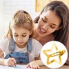 OIIKI 12PCS Gold Star Hair Cips, Women Metal Star Hair Barrettes, 1.18in Non Slip Hair Snap Clips, Golden Star Hair Accessories for Women, Girls, 2000s