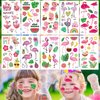 Qpout 20 Sheets Flamingo Tattoos 194 PCS Summer Temporary Tattoos for Kids Pink Cute Face Fake Tattoos Sticker for Girls Baby Shower Prizes Rewards Flamingo Party Supplies Decorations
