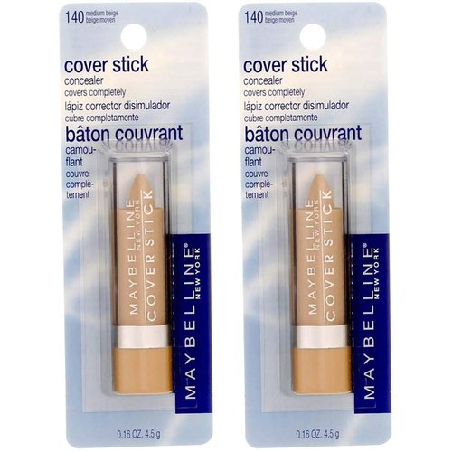 Maybelline Cover Stick Concealer - Medium Beige, Medium (Pack of 2)
