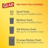 Glad ForceFlex Tall Kitchen Drawstring Trash Bags, 13 Gal, OdorShield, 40 Ct