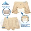 SkatingSpirit Slim Padded Figure Skating Shorts, Hip Tailbone Gel Pad Protective Underwear (Medium)