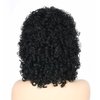 Topcosplay Womens Short Curly Wigs for Black Women Afro Kinky Curls Synthetic Wig for African American Women (Black)