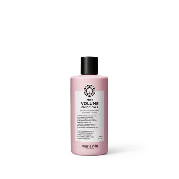 Maria Nila Pure Volume Conditioner, 10.1 Fl Oz / 300 ml, Vitamin B5 Gives Volume to Thin & Fine Hair, 100% Vegan & Sulfate/Paraben free