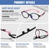 DUCO Blue Light Blocking Glasses for Kids Boys,Phone Computer Glasses for Kids Age 6-10,Anti UV Glare&Eyestrain K026