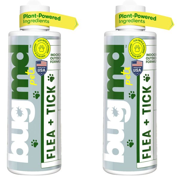 BugMD Flea and Tick Spray (2 Pack) - Flea and Tick Formula for Dogs, Flea and Tick Spray for Dogs, Flea Spray for Home, Flea and Tick Killer, Dog Flea and Tick Control