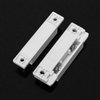 QWORK MC-31 Wired Surface-Mounted NC Magnetic Door Window Contact Sensor Alarm Reed Switch, White, Pack of 5 with 20 Screws