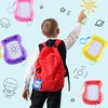 Aodaer 24 Pieces Mini Magnetic Drawing Board with Pen 4 Inch Backpack Keychain Clip Drawing Boards Erasable Doodle Board Sketch Pad Drawing Tablet for Birthday Gifts Car Trip Educational Toys