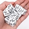 24 Pieces Dice Counters Token Dice, D6 Dice Cube Loyalty Dice Compatible with MTG CCG, Card Game Accessories