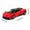 JaBuBeaGup 1/32 Zinc Alloy Simulation Casting Toy Car Model Children's Dream Toys Super Sports Car Toys with Cool Lighting and Dynamic Music Perfect Birthday and New Year Gifts for Boys Girls - Red
