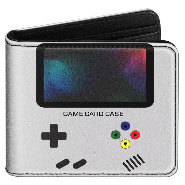 Bistup Boys Wallet Cute Leather Bifold Wallet Video Game for Teen Boys Cool Credit Card Cash Id Holder Rfid Blocking Fun Gamer Bi Fold Small Wallets With Coin Pocket Slim Gray Teens Little Boy Youth
