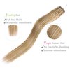 Micro Link Hair Extensions Human Hair 30g 18inch(#18613) Dark Blonde Microlink Hair Extensions Human Hair Microbead Hair Extensions Microlink Hair Extensions Micro Link Hair Extensions For Women