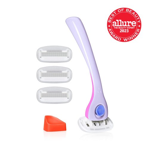 Billie Razors for Women Shave Kit – Women’s Razor + 4 x 5-Blade Razor Refills + Magnetic Holder – DreamPop