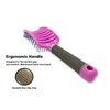 Zabolight Vent Hair Brush Vented Detangling Hair Brush for Thick Long Curly Hair, Curved Fast Blow Drying Brush for Women & Men (Pink)
