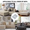 DEEPDREAM 2 Pack Sectional Couch Connectors Metal Couch Clips Sofa Connector Interlocking Furniture Connector with 24 Screws