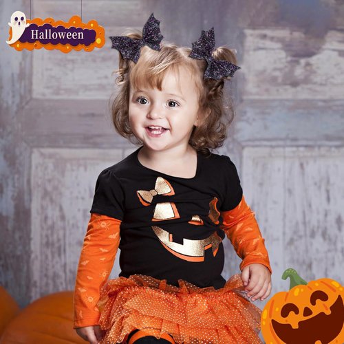 4Pcs Halloween Black Bat Hair Clips for Women Girls, Halloween Bows Hair Clips Alligator Barrette Gothic Bat Wing Hair Accessories for Kids Cosplay Costume Party (Black Bat 4pcs)