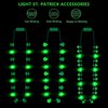 St Patricks Day Accessories, 6 Pack Light up St. Patrick's Day Hat Necklace, Green Saint Patricks Hat Necklace for Adults, Glow Fancy Cap 3D Shamrock Necklace, Flashing St Patricks Parade Party Favors