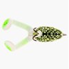 Scum Frog Bigfoot Topwater Bass Fishing Paddle Foot Hollow Body Frog Lure with Weedless Hooks, Bigfoot (3/8 Ounce), Natural Black and Green, Bigfoot (3/8 Ounce), 0