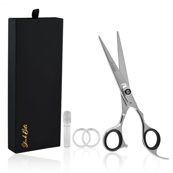 Hair Cutting Scissors, Precise Hand Sharpened Razor Edge Barber Scissors For Professional & Home Use - Made Of Japanese Steel For Men and Women 6.5" Overall Length