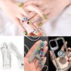 Jollin 3456pcs Flatback Rhinestones Glass Charms Diamantes Gems Stones for Nail Art 6 Size ss4~ss12 Color Mixed