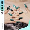 modelones Ethereal Green Gel Nail Polish Set - 6 Colors Mermaid Lagoon Gel Polish Kit Dark Green Glitter Turquoise Soak Off Gel Polish Summer Holiday Gifts Home DIY Salon for Women
