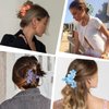 KICOSY 5PCS Flower Hair Clips for Women, Hawaiian Flower Claw Clips for Thick Hair, 4.2 inches