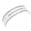 Healifty Eyebrow Embroidery Ruler Plastic Curved Makeup Brow Ruler Tattoo Measure Tools for Lady
