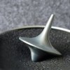 2Pcs Silver Accurate Spinning Top,Forever Spin,Portable Precision Metal Spinner Top Premium Exquisite Perfect Balance Desktop Gyro Toys Vintage Totem Zinc Alloy Toy Desk Little Fidget Toy and Games