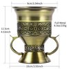 Frankincense Resin Incense Burner, Incense Censer, Bakhoor Burner, Charcoal Incense Burner, Incense Burner with Handle Tongs for Yoga, Spa Aromatherapy