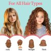 Gentle Detangling Hair Brush Set for Girls (WHITE HEART)