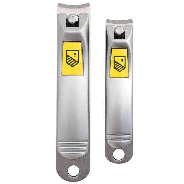 Nail Clippers Set - 2 Pack Stainless Steel Ingrown Toenail Tool, Professional Fingernail & Toenail Clippers for Thick Nails (Pedicure Nail Clippers)