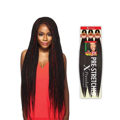 Outre Braids X-Pression Kanekaion 3X Pre Stretched Braid 42" (3-Pack, 1)