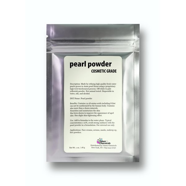 Pure Pearl Powder DIY Cosmetic Grade Pearl Powder For Face, Making Face Mask, Cream And Lotion by Talsen Chemicals (1 Ounce / 28 gram)