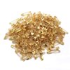 500PCS Safety Pins, 0.75Inch/19mm Small Safety pins, Rust Resistant Nickel Plated Steel Set for Crafting, Sewing, Rimming Fastening Clip Button for Garment Hang Tag (Gold)