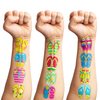 Generic 100 PCS Flip Flop Tropical Beach Theme Summer Birthday Party Decorations Favors Decor Supplies Tattoos Stickers for Boys Girls School Classroom Prizes Rewards