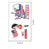USA Flag Tattoos Patriotic Stickers Independence Day July 4th Party Decoration Body Art Fake Temporary Tattoos Decals for Women Men Girls Kids Face Arm Skin Decor Supplies 31 Patterns