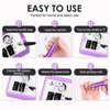 Subay Professional Finger Toe Nail Care Electric Nail Drill Machine Manicure Pedicure Kit Electric Nail Art File Drill with 1 Pack of Sanding Bands (Purple)