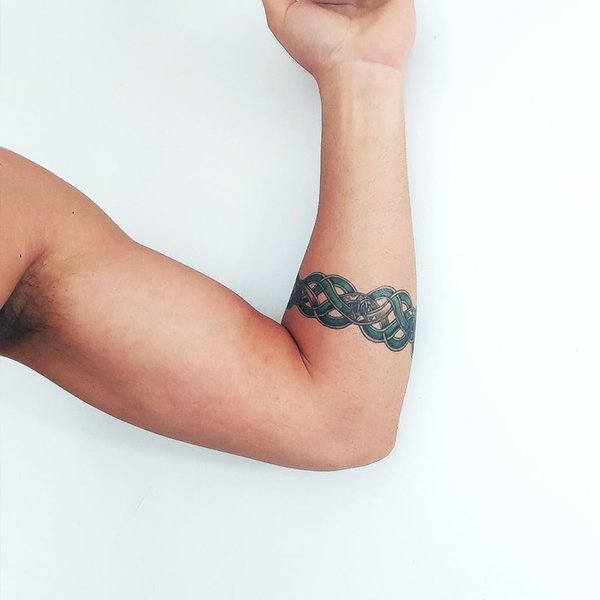 Celtic Chain Armband - Celtic Armband Temporary Tattoo/Viking Armband Tattoo