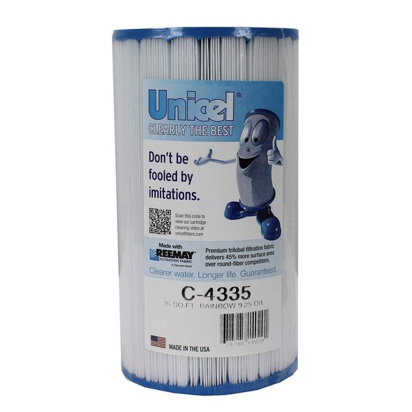 Unicel C-4335 35 Square Foot Media Replacement Pool Hot Tub Spa Filter Cartridge with 219 Pleats