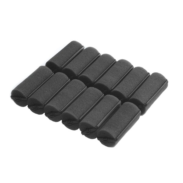 36 Pieces Foam Sponge Hair Rollers - Soft Sleeping Hair Curlers Flexible Hair Styling Curlers Sponge Curlers for Hair Styling (Black)
