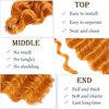 Ocean Wave Crochet Hair 24 Inch 2 Packs Deep Wave Curly Braiding Hair Extensions Synthetic Curly Crochet Hair For Black Women (Orange)