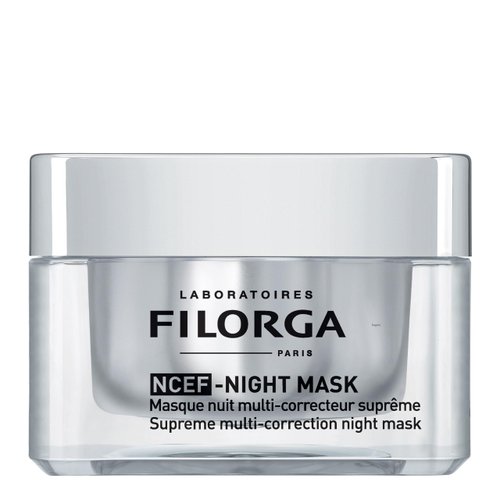 Filorga NCEF-Night Mask Cream, Anti Aging Night Time Face Mask with Hyaluronic Acid and Collagen to Reduce Wrinkles, Boost Firmness, & Revive Skin Radiance, 1.69 fl. oz., 1 Count (Pack of 1)