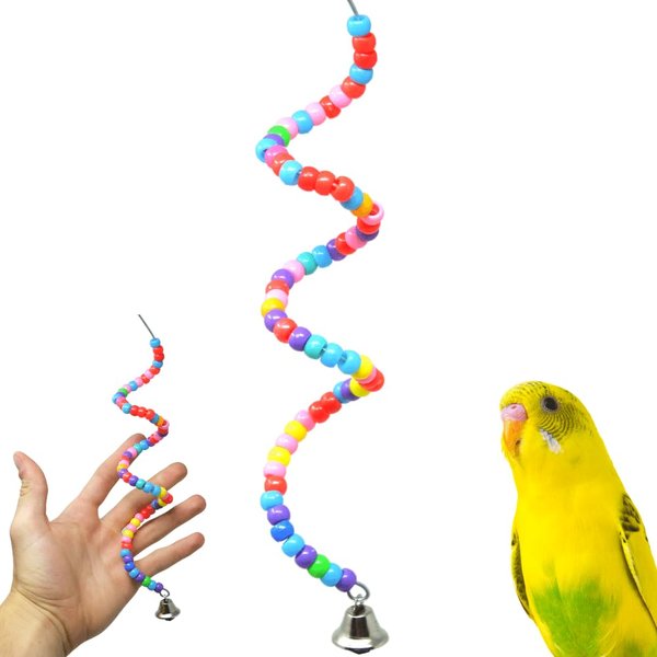 Bonka Bird Toys 869 Millet Holder Colorful Plastic Bead Miller Foraging Parakeet Budgie Finch Dove