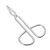 LASSUM 2 PCS Eyebrow Tweezers,Stainless Steel Scissors Shaped Eyebrow Straight Tip Tweezers Clip
