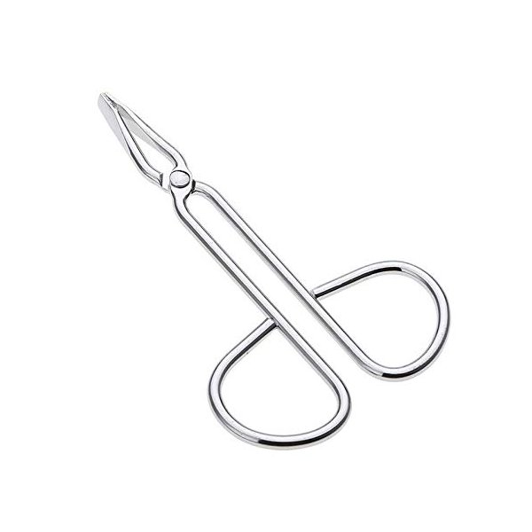 LASSUM 2 PCS Eyebrow Tweezers,Stainless Steel Scissors Shaped Eyebrow Straight Tip Tweezers Clip