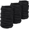 Canlierr 500 Pcs Black Hair Ties for Thick Non Metal Hair Elastics Bulk Hair Rubber Bands Ponytail Holders for Women Girls Men Straight Thick Curly Hair (2 mm x 3.5 Cm, Black)