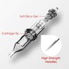 Wormhole Tattoo Cartridge Needles 50pcs Assorted Tattoo Needle Cartridges Round Liner Mixed 3RL 5RL 7RL 9RL 11RL (50pcs #10 Standard RL)