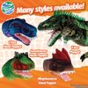 Real Planet 12" Carnotaurus Puppet - Dinosaur Stuffed Animal Puppets for Kids, Dino Plushie Hand Puppet, Soft Squishy Dinosaur Toy Puppets, (Green, 12") (T-Rex - Green)