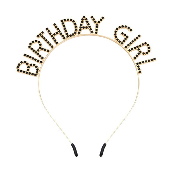 Birthday Headbands for Women Birthday Gold Black Tiaras and Crowns for Women Girls Christmas Birthday Party Decorations Happy Birthday Princess Crown Rhinestone Happy Birthday Accessories Crown
