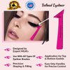 Eyeliner Stencils Tool Pencil Liquid Liner - Winged Gel Stamp Small Wing Tip Cat Eye Techniques For Beginners Use Thin Firm Angled Makeup Brush Tips Black Waterproof Brow Sharpener Powder Shadow Real Eyebrow Pomade Brown Smudge Proof Nose Stencil Pot