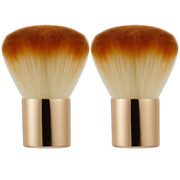 RN BEAUTY 2 Pieces Kabuki Brushes Powder Brush Blush Brush Foundation Brush Bronzer Brush Face Blender Brush Mineral Blending Buffing Concealer Brush Multifunction Cosmetic Tools Portable Makeup Brush